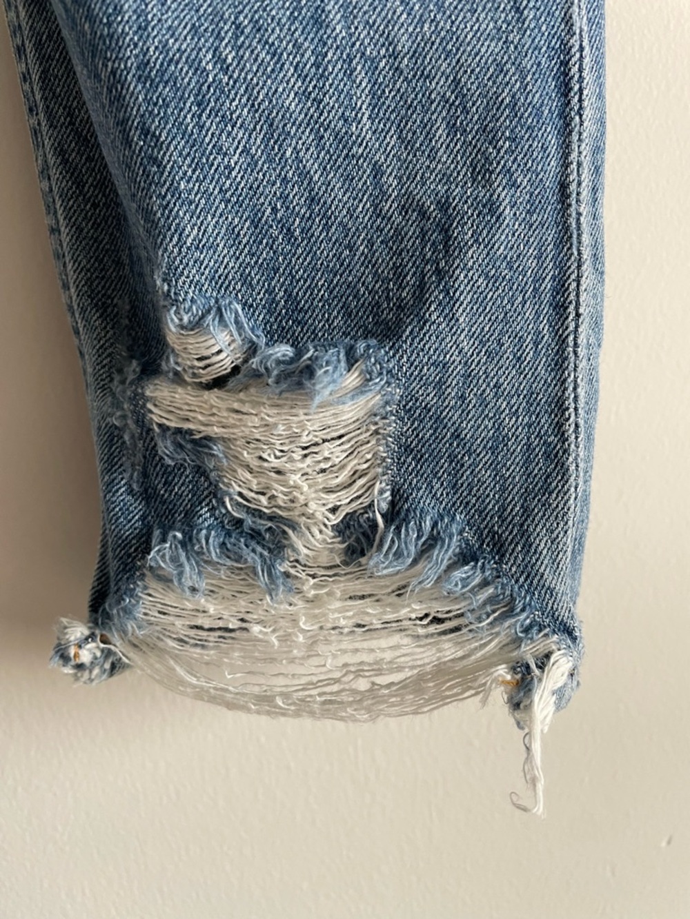 AGOLDE Jamie high-rise distressed skinny jeans raw hem 27 - Picture 6 of 9